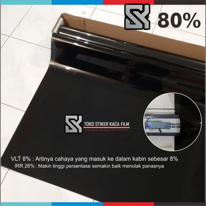 Gambar Sticker Kaca Film Jendela Rumah Tidak Tembus Pandang Stiker One Way - Hitam 80% dari SAKA STICKER undefined Tokopedia