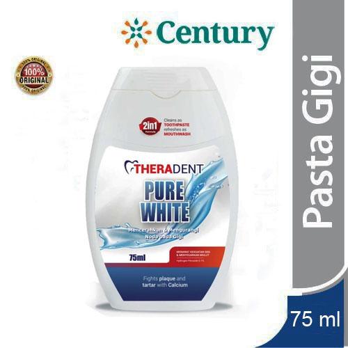 Gambar THERADENT 2IN1 PURE WHITE 75ML / PERAWATAN MULUT / GIGI / PENYEGAR MULUT dari Apotik Century undefined Tokopedia