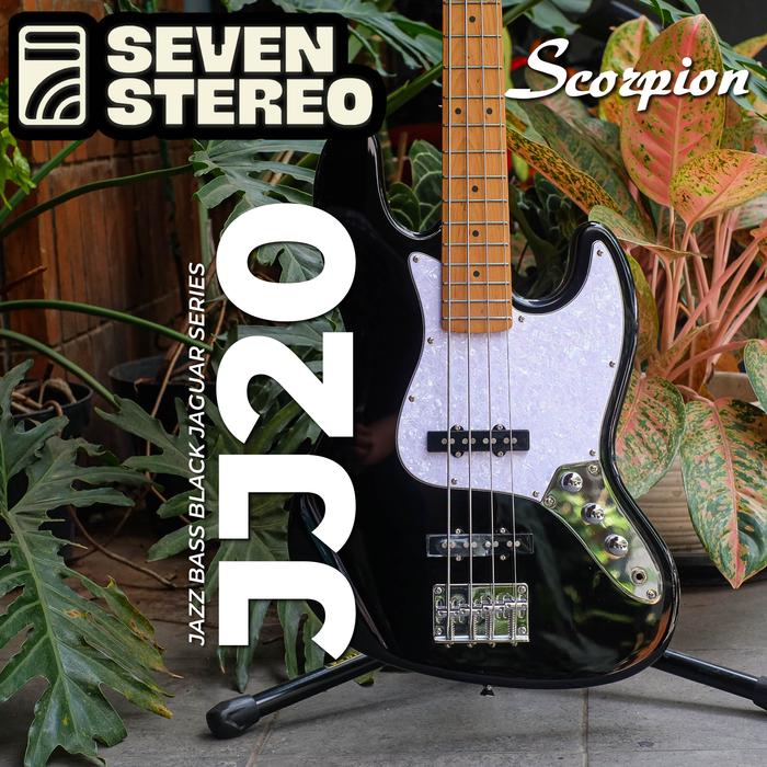 Gambar Scorpion JJ20 Black Jaguar Series Jazz Bass Roasted Maple FB JJ 20 - Hitam dari Seven Stereo undefined Tokopedia
