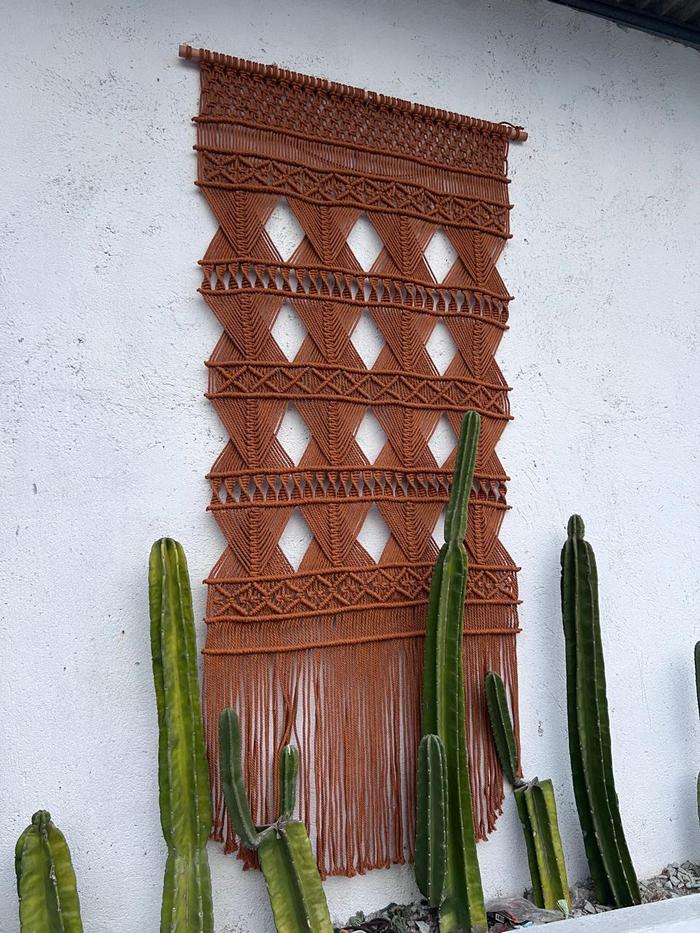 Gambar Nordic theme hiasan dinding/Macrame 160x70cm/wall home decor uk besar - Terracota dari ocean blue home undefined Tokopedia