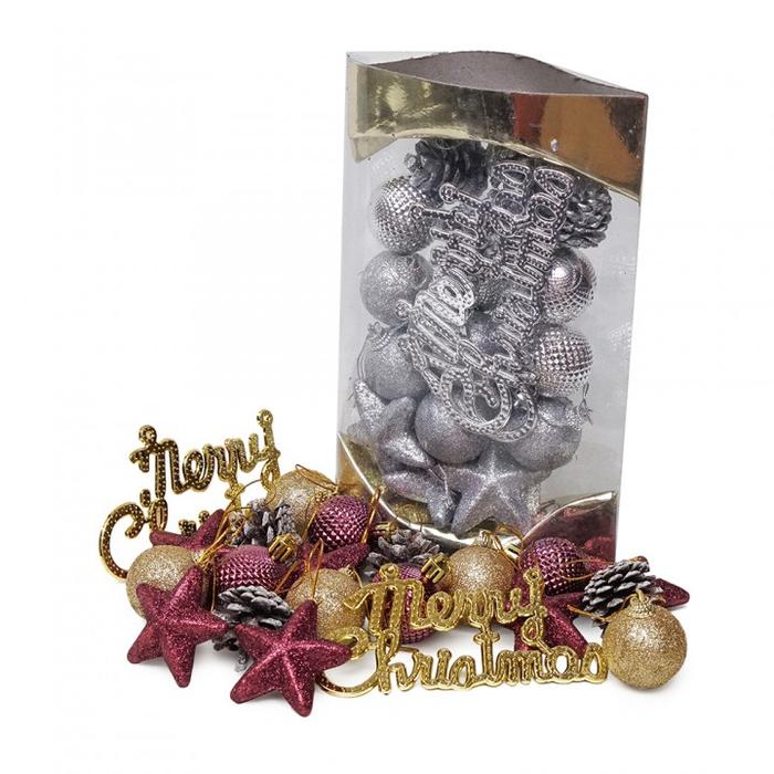 Gambar gantungan pohon natal dekorasi pohon natal ornamen natal penak pernik natal Hiasan Pohon Natal Mix + Tulisan Merry Christmas 4cm isi 21 - Ungu dari Yeraya Toko Rohani Manado undefined Tokopedia