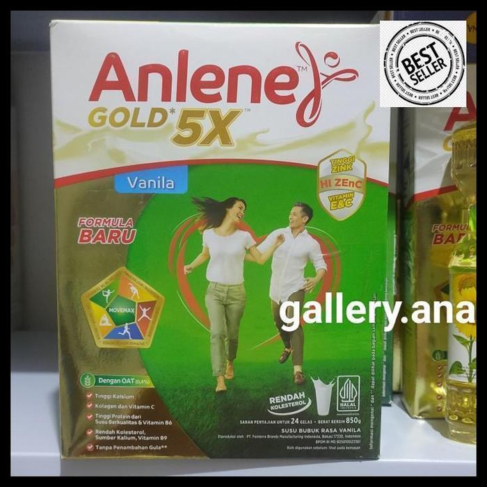 Gambar susu anlene gold plus 5x 885gram 885 gram susu lansia 900g vanila / vanilla high quality - 850g vanila dari Fera cheese Foddie undefined Tokopedia