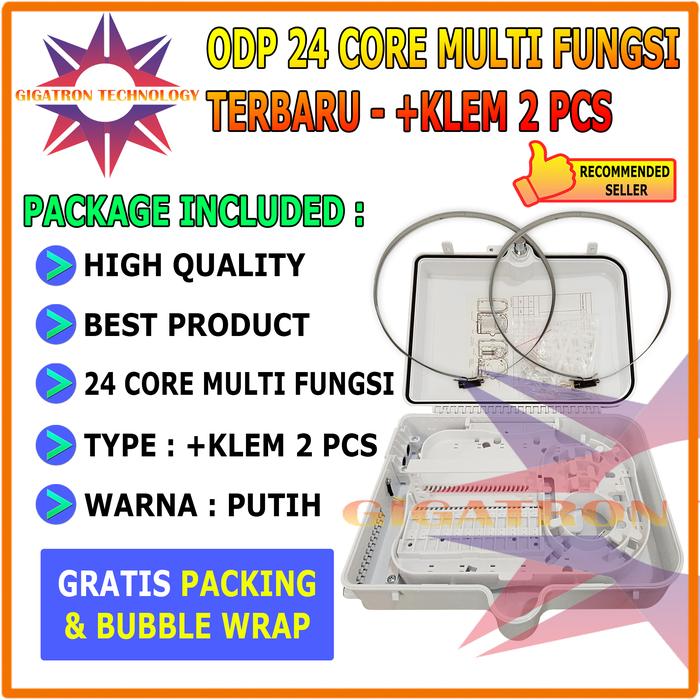 Gambar ODP 24 Core Kosongan Combo Multi Fungsi / ODP Box 24 Core Kosongan Model Splitter Box Dan Adapter Passive Splitter SC UPC / ODP Tiang 24 Core / ODP 24C 24 Port Optical Distribution Point FO / ODP 24C Model Pigtail + Splitter Box / Box ODP Box FO ODP 24C - ODP 24C + KLEM dari Gigatron Technology undefined Tokopedia