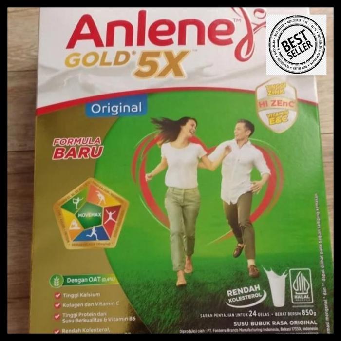 Gambar susu anlene gold plus 5x original 885 gram 885gram / susu lansia 900 gram best produk - 850gram dari Fera cheese Foddie undefined Tokopedia