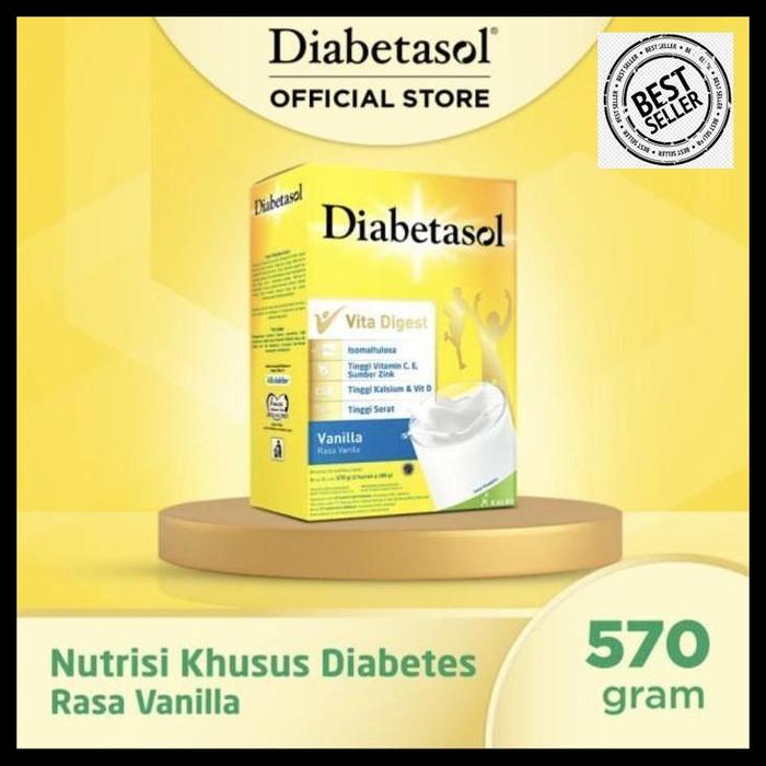 Gambar susu diabetasol vita digest vanilla 630 gr box 630 gram rasa vanila high quality dari Fera cheese Foddie undefined Tokopedia