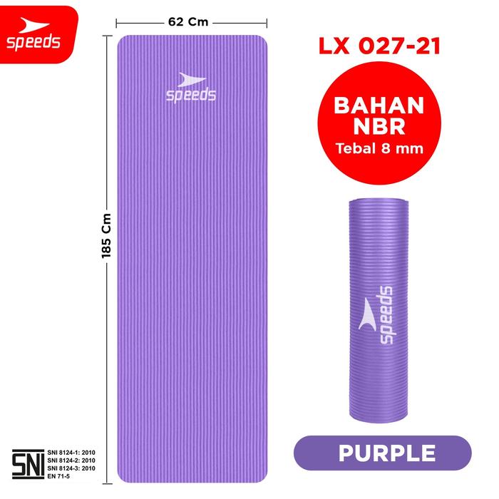 Gambar SPEEDS Matras Yoga Karet Yoga Mat Olahraga Senam Lantai 027-21 - 21U dari Speedshome undefined Tokopedia