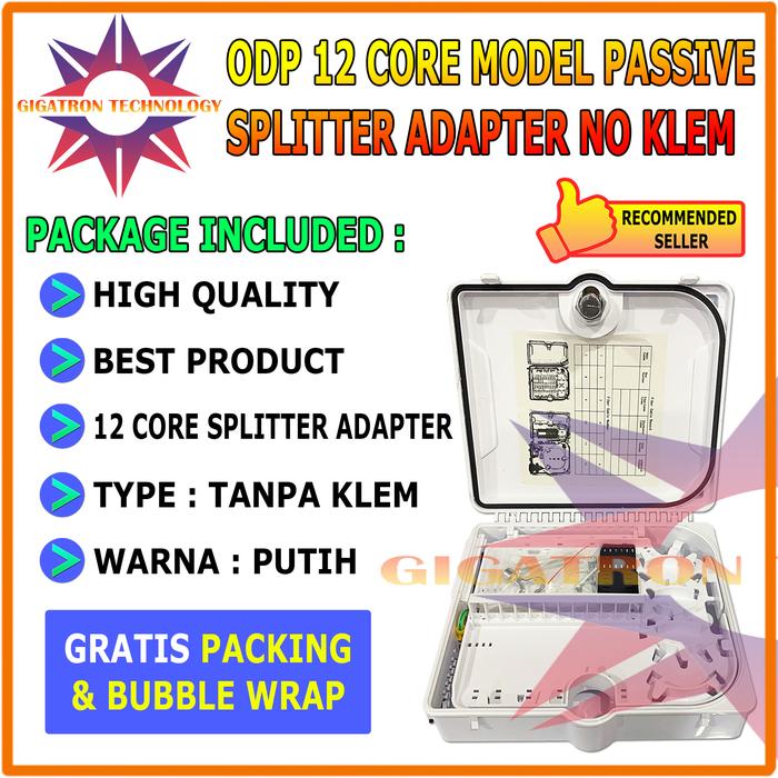Gambar ODP 12 Core Kosongan / ODP 12 Core Model Adapter Passive Splitter Kosongan / ODP Tiang Kapasitas 12 Core SC UPC / Box ODP 12 Core / FAT 12 Core Splitter 1:8 PLC Fiber Optik SC UPC / ODP 12C Model Pigtail SC UPC / Box ODP Box FO 12Core Outdoor 12 Core Port - ODP 12C NO KLEM dari Gigatron Technology undefined Tokopedia
