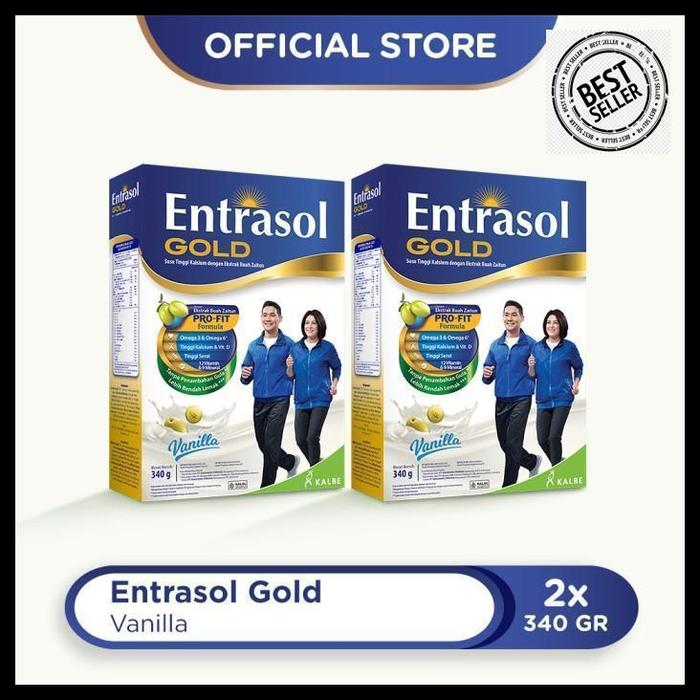 Gambar susu entrasol twinpack gold vanilla 340g best quality dari Fera cheese Foddie undefined Tokopedia