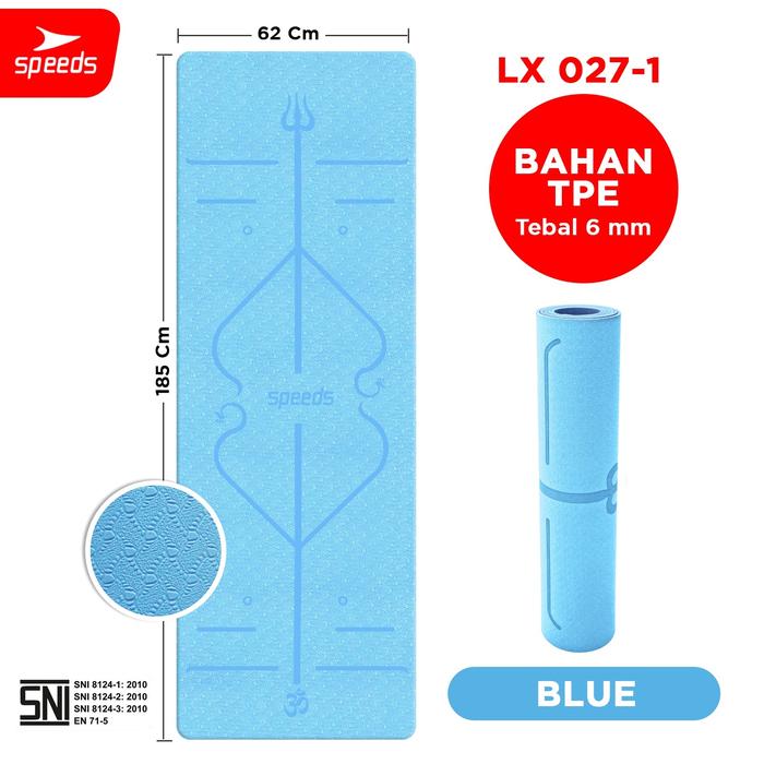 Gambar SPEEDS Matras Yoga Karet Yoga Mat Olahraga Senam Lantai 027-21 - 1B dari Speedshome undefined Tokopedia
