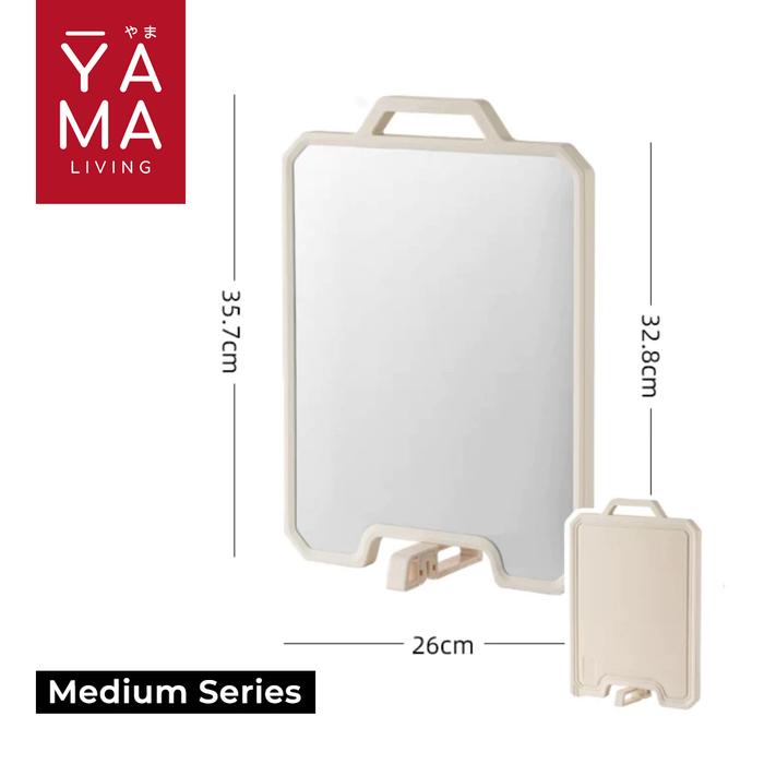 Gambar YAMA TENSU 2in1 Stainless Steel 304 Premium Cutting Chopping Board Talenan 2 Sisi Anti Bakteri Jamur Higienis - Medium Series dari Yama Living undefined Tokopedia