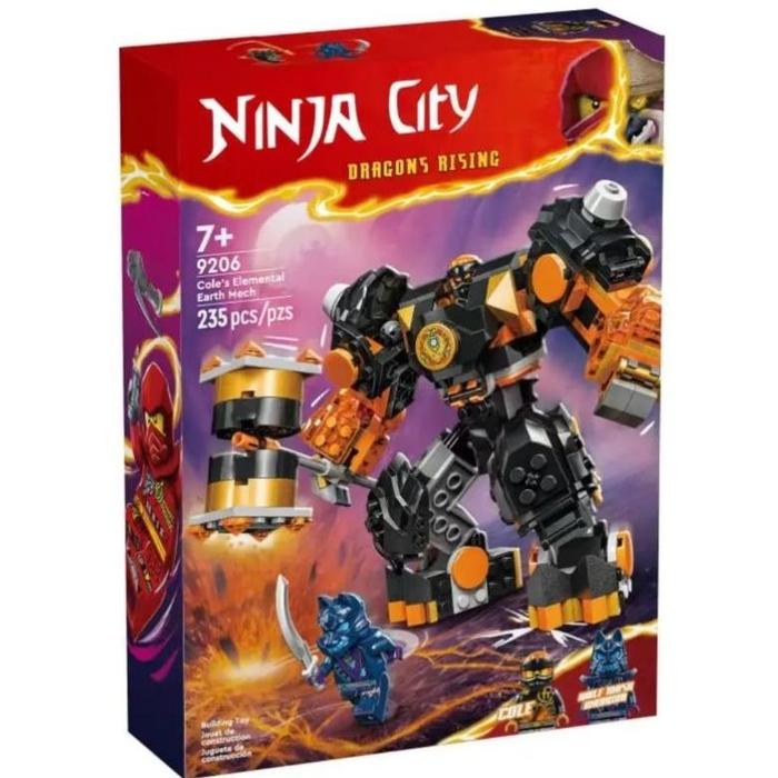 Gambar Ninja Series 9206 Cole's Elemental Earth Mech Brick Block mainan lego dari Rendystorepoizy undefined Tokopedia