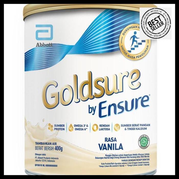 Gambar susu goldsure by ensure vanilla 400 gr / susu dewasa / kimia farma high quality dari Fera cheese Foddie undefined Tokopedia