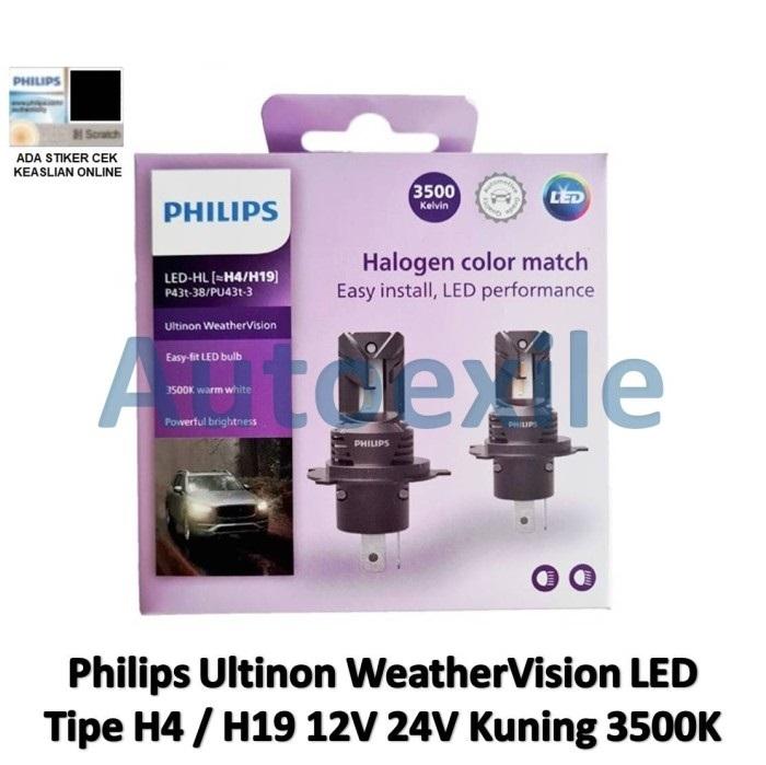 Gambar Philips Ultinon LED H4 H19 Access 6000K Putih / Weather 3500K Kuning - H4 H19 Kuning dari Autoexile undefined Tokopedia