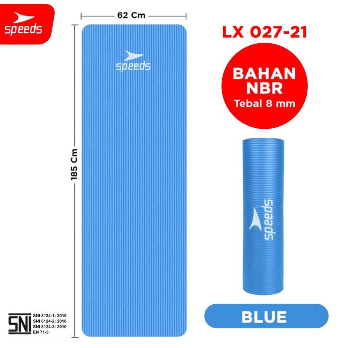 Gambar SPEEDS Matras Yoga Karet Yoga Mat Olahraga Senam Lantai 027-21 - 21B dari Speedshome undefined Tokopedia
