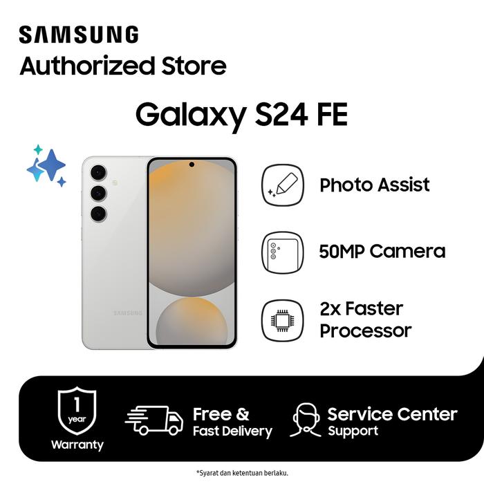 Gambar Samsung Galaxy S24 FE 5G 8/256GB Smartphone Ai - Gray dari Atlantic - Mobile Authorized undefined Tokopedia
