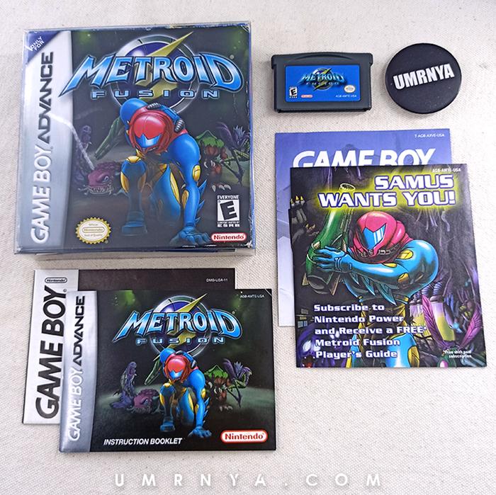 Kaset Original Metroid Fusion Nintendo Gameboy Advance Gba Sp Micro Ds  Cartridge Cib Box