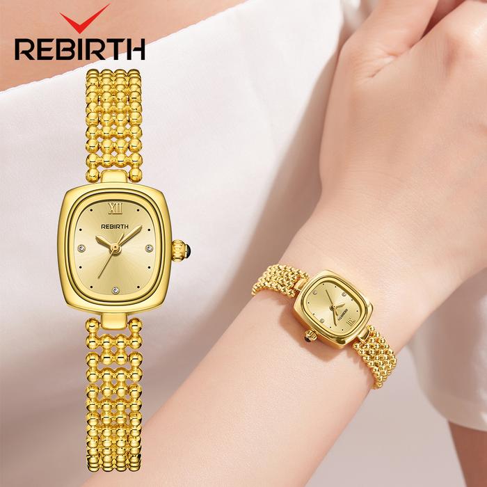 Gambar REBIRTH Jam Tangan Wanita Korea Elegan Jam Gelang Wanita Anti Air Tali Gelang Jam Tangan Cewek Original - allgold dari Rebirth Jam Tangan undefined Tokopedia