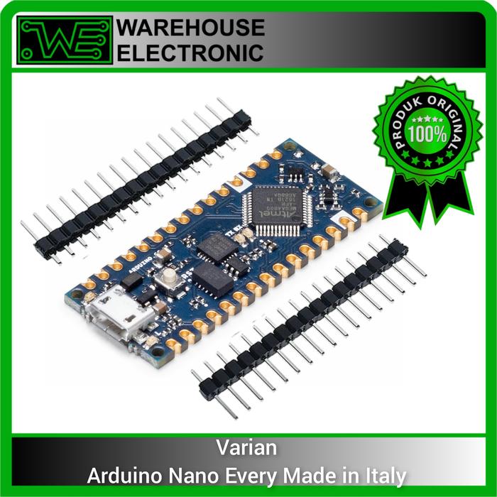 Gambar Arduino Nano Every Made in Italy - ORIGINAL Arduino.cc - Nano Every ORI dari WE - Warehouse Electronic undefined Tokopedia