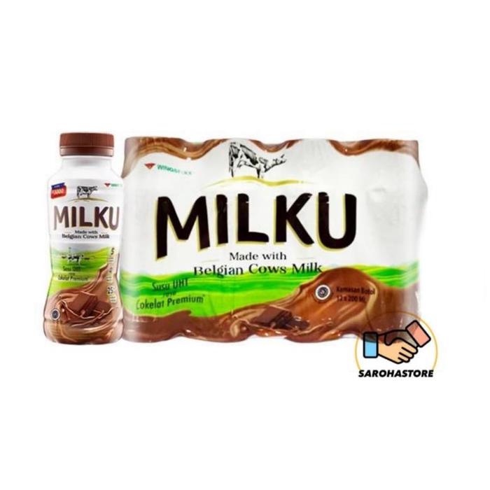 Gambar Promo | 1 Dus Isi 12 Pcs Milku Susu Cokelat / Strawberry 200 Ml - Coklat dari DAPUR_RARAS undefined 2 Tokopedia