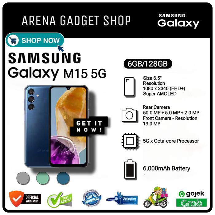Gambar Samsung Galaxy M15 5G Ram 6/128Gb New Garansi Resmi Samsung SEIN M 15 - Dark Blue dari ArenaGadgetShop undefined Tokopedia
