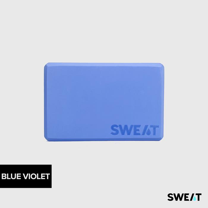 Gambar SWEAT YOGA FOAM BLOCK | BALOK YOGA UNTUK YOGA MEDITASI - Blue Violet dari SWEAT.ID undefined Tokopedia
