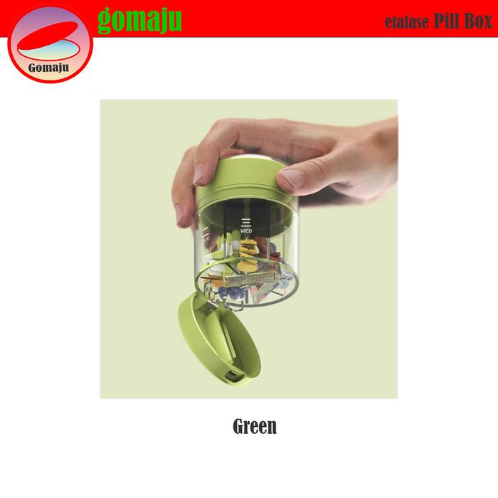 Gambar 2IN1 Pill Cutter Pill Box Kotak Obat Tempat Obat Medicine Container Pill Splitter - Green dari Gomaju TikStor undefined Tokopedia
