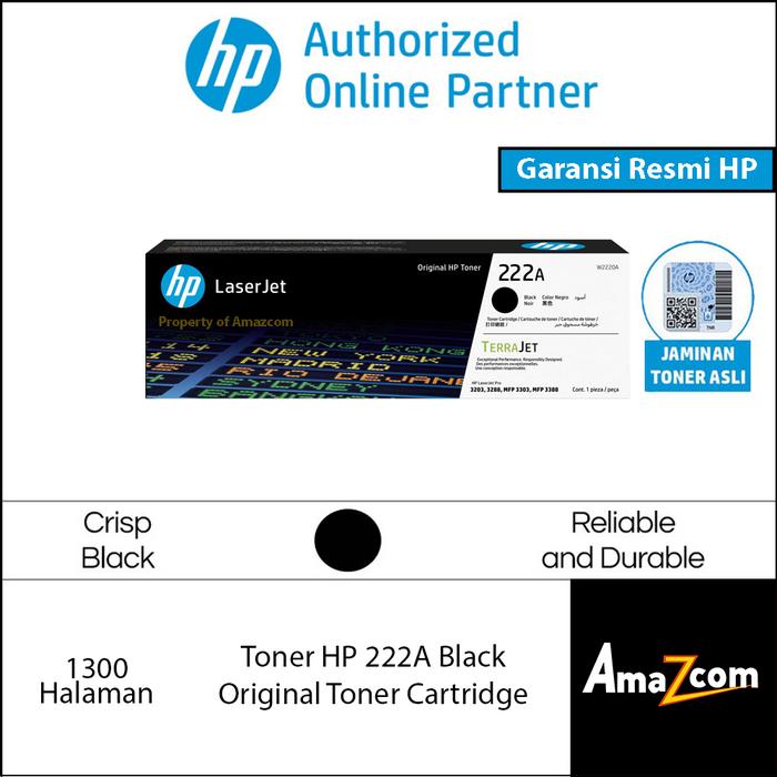 Promo Toner HP 222A Original Cartridge Toner Printer HP 3203DN 3203DW