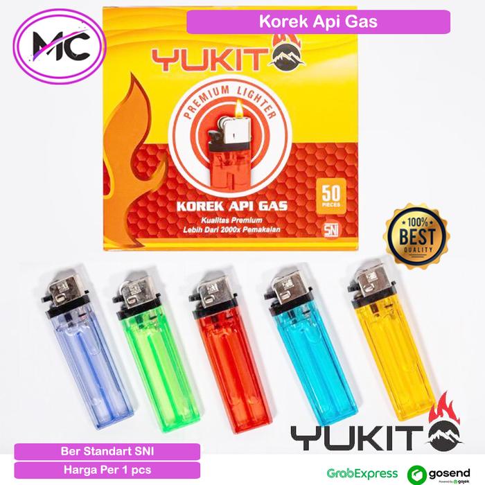 Jual Korek Api Gas Yukito Standart SNI Lighter Pematik Api Mancis Harga ...