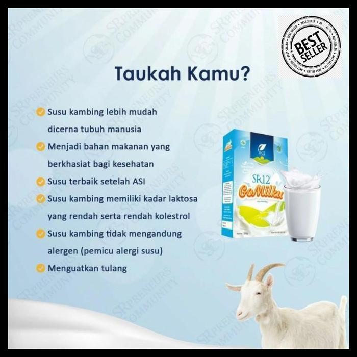 Gambar susu sr12 go milku susu kambing etawa tanpa gula cokelat original 600 gr best produk - Original dari Fera cheese Foddie undefined Tokopedia
