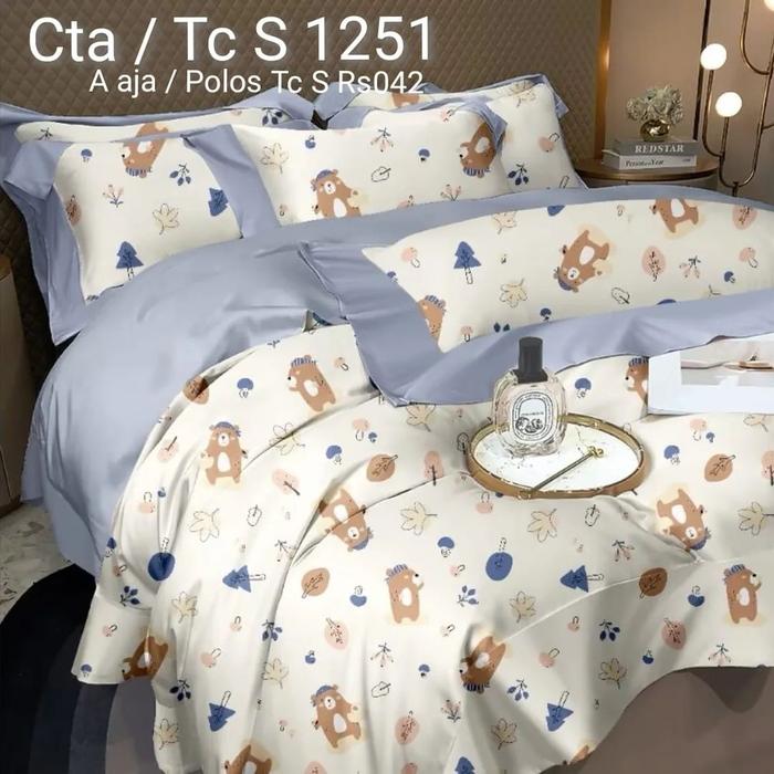 Gambar Bedcover Bayi Bedding Set Baby TENCEL Sutra Organik 60s Motif Anak Alas Tidur Bantal Crown Guling Katun - motif  1, bedcover set dari cimi baby undefined Tokopedia