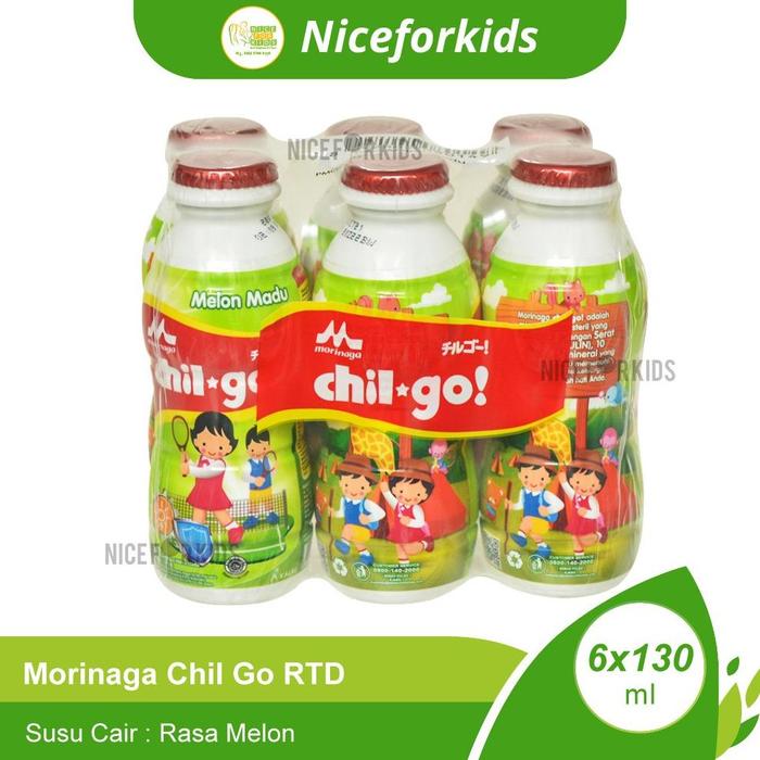 Gambar Morinaga Chil Go Uht 6X130 Ml / Susu Botol Siap Minum / Susu Chilgo Cair Anak Siap Minum - Melon dari salsabildmall undefined Tokopedia
