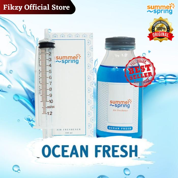 Gambar Refill Isi Ulang Parfum Mobil Pengharum Botol Apel Summerspring 100ml - Ocean Fresh dari Fikzy Official Store undefined Tokopedia