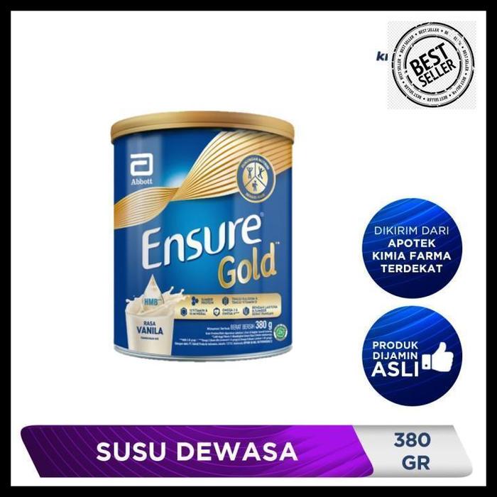 Gambar susu ensure gold vanila 380 gr / susu dewasa / kimia farma best quality dari Fera cheese Foddie undefined Tokopedia