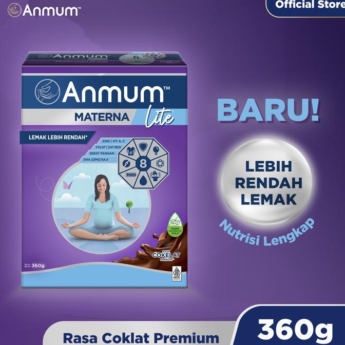 Gambar Anmum Materna Lite Cokelat 360G - Susu Ibu Hamil Dan Rendah Lemak dari CV. Flindex Marta undefined Tokopedia