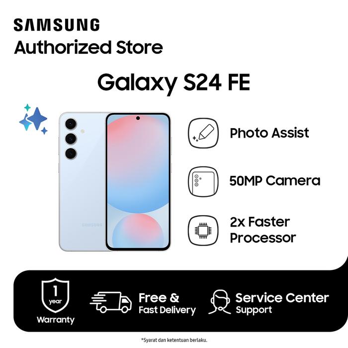 Gambar Samsung Galaxy S24 FE 5G 8/256GB Smartphone Ai - Blue dari Atlantic - Mobile Authorized undefined Tokopedia