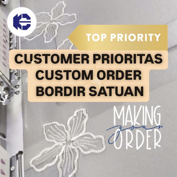 Gambar Bordir Custom Satuan Request Prioritas Pesanan Customer Patch Emblem Logo Nama dari Bordir Cempaka undefined Tokopedia