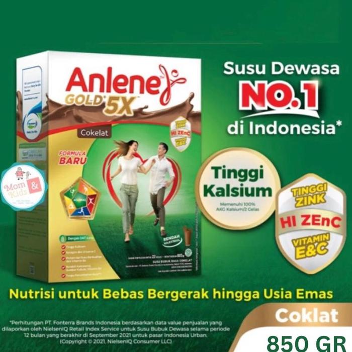 Gambar Promo | Anlene Gold 5X Vanila Original Coklat 850Gr | Anlene Gold 5 X 850 Gr - ORIGINAL 850GR dari DAPUR_RARAS undefined 3 Tokopedia