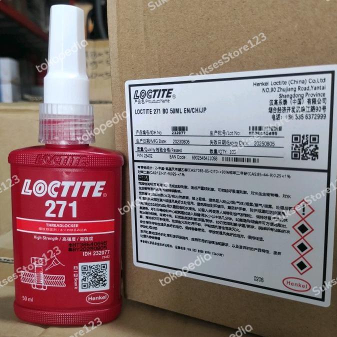 Gambar SIDIKKKS1 ORIGINAL LOCTITE 271 LEM BAUT 50 ML dari sidikkks1 undefined Tokopedia