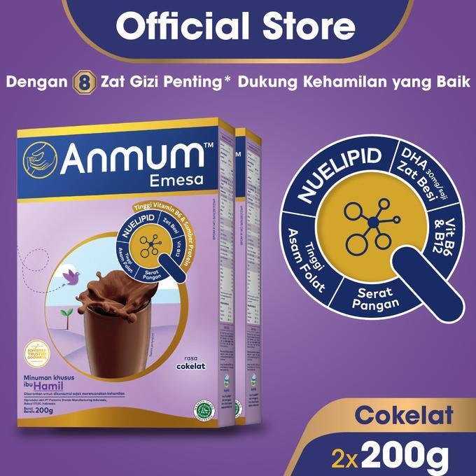 Gambar Anmum Emesa Susu Bubuk Cokelat 2 X 200G - Minuman Ibu Hamil dari Fynnn store87 undefined Tokopedia