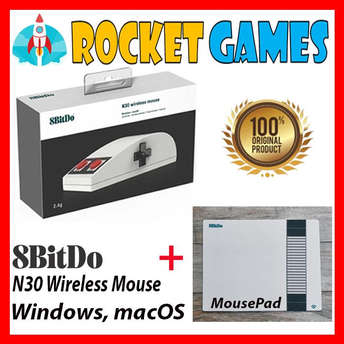 Gambar 8BitDo N30 Wireless Mouse - N30 + Mousepad dari Rocket Games undefined Tokopedia