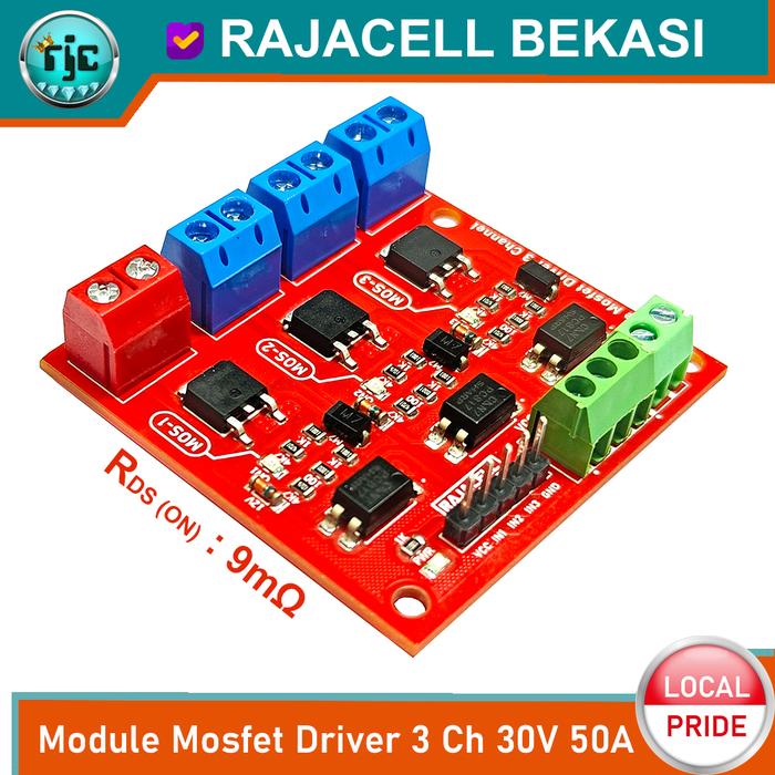 Gambar Module Mosfet Driver DC Switch MOS Tube PWM Dimmer 1Ch 3Ch 4Ch 6Ch Pengganti Relay SSR - FDD8880 3Ch dari Rajacell Bekasi undefined Tokopedia