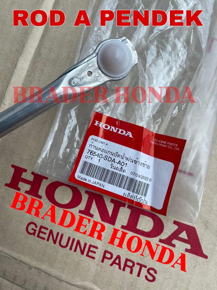 Gambar LINK WIPER KACA DEPAN BESI ROD UNIT A B ACCORD CM5 2003 2004 2005 2006 2007 HONDA 76540-SDA-A01 76550-SDA-A01 WIFER KARET PLASTIK BUSH BOS BUSHING PUTIH TIANG BESI PENGERAK ARM BLADE LING STANG PANJANG PENDEK - 76540 SDA ROD A dari BRADER HONDA undefined Tokopedia