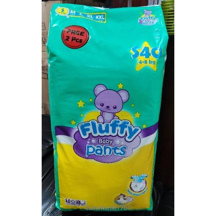 Gambar TERMURAH FLUFFY Baby Diapers Pants S.40/M.32/L.28/XL.26 - Celana_S.40 dari Ralalibe undefined 5 Tokopedia