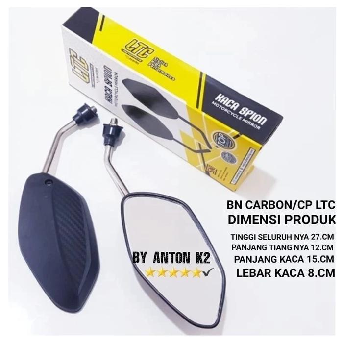 Gambar KACA SPION SEPEDA LISTRIK-SPION MOTOR LISTRIK MODEL OVAL HITAM CROME - BN NEW LTC, SEPASANG dari ANTON K2 AKSESORIS MOTOR undefined Tokopedia
