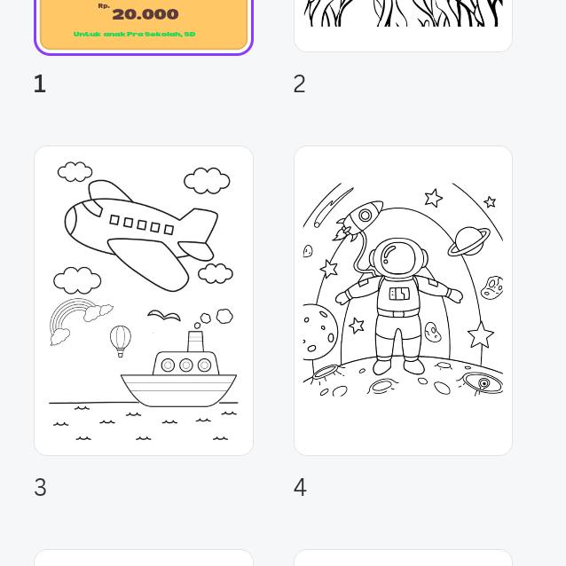Gambar Gambar mewarnai anak TK (25 lembar pemandangan) dari Toko_Arrafah undefined Tokopedia