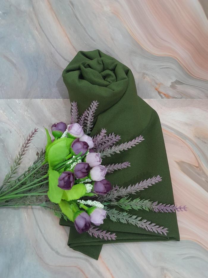 Gambar Hijab Segi Empat Diamond Crepe/Hijab Jumbo Syariah MB/ Jilbab S4 AC - Black dari MAKIN FYP undefined 5 Tokopedia