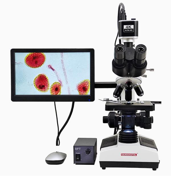 Gambar Gojofy Biological microscope professional 4K HD 1000x 1600x 2000x optional with screen all-in-one machine SK2009 Braand New dari Gojofy undefined Tokopedia