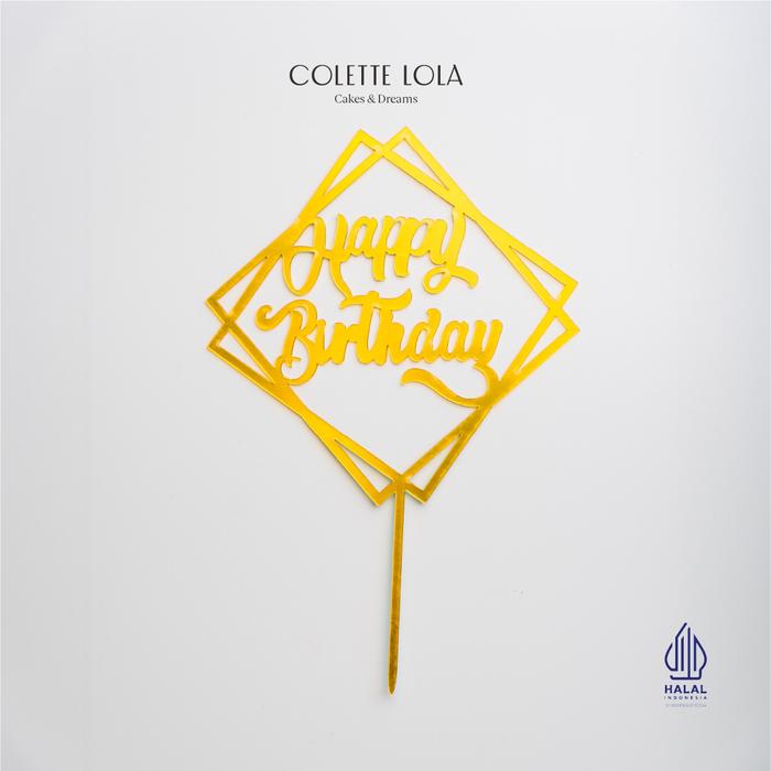 Gambar Colette Lola Happy Birthday Cake Topper - Model 1 dari Colette Lola undefined Tokopedia