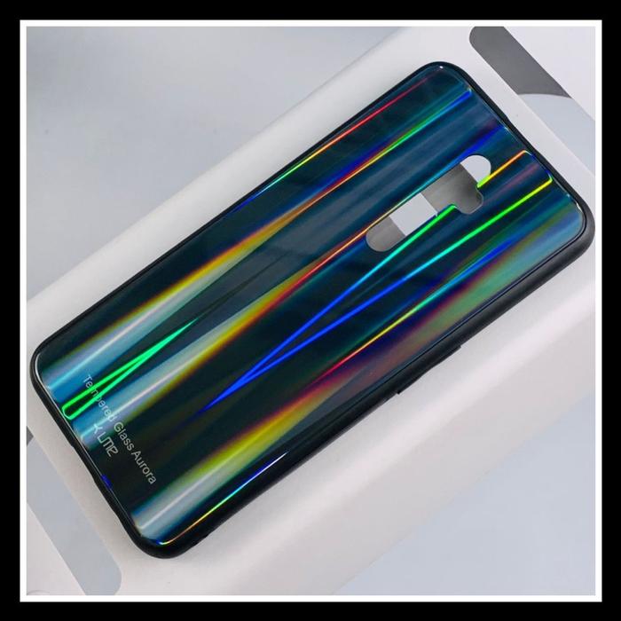 Gambar Oppo Reno 2F Reno2 F / Reno2 Z 2Z Aurora Glass Original Hard Case Casing Cover Back Tempered Bumper Soft Silicone Pc - HITAM-AURORA., OPPO RENO 2F. dari Original Shop Nillkin undefined Tokopedia