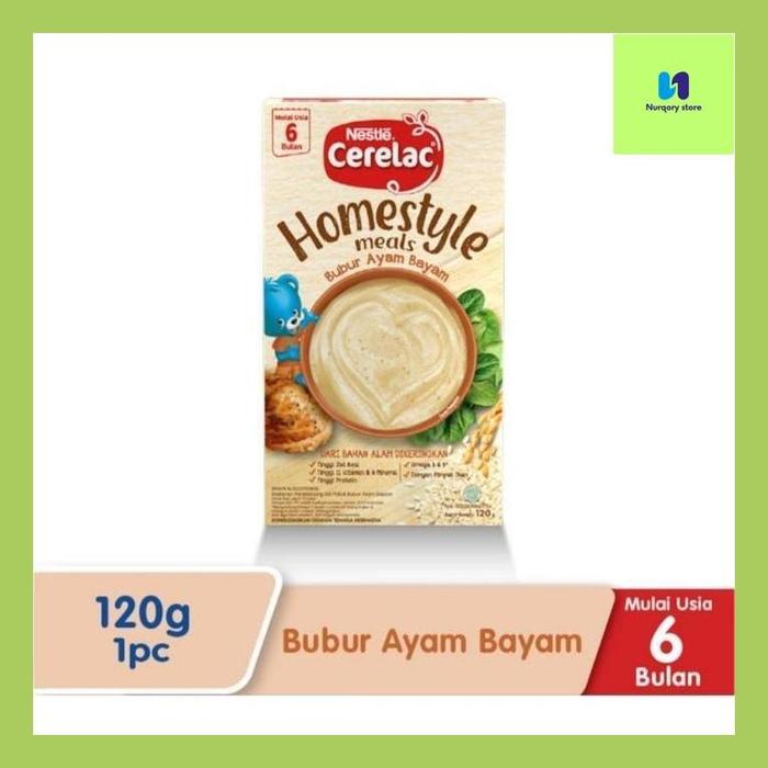 Gambar Nurqo// Nestle Cerelac Homestyle Meals Bubur Bayi Ayam Bayam / Tim Sayur 100G - Tim Sayur dari Nurqory store undefined 4 Tokopedia